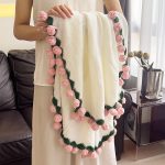 The Blooming Blanket  Hand Crocheted Rose Bouquet Throw Blanket, Romantic Gift-【LOOM-024】 - Image 9