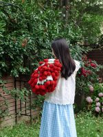 The Blooming Blanket  Hand Crocheted Rose Bouquet Throw Blanket, Romantic Gift-【LOOM-024】 - Image 8