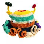 Hand Crochet Funny Monster Bucket Hat-【LOOM-023】 - Image 6