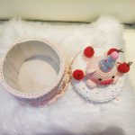Hand  Crochet Pig Birthday Cake Trinket Box-【LOOM-021】 - Image 6