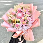 Hand Crocheted Mixed Color Flower Bouquet【LOOM-020】 - Image 4