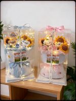 Healing Hand Crocheted Bouquet with Puppy Dolls  Sunflowers-【LOOM-019】 - Image 8