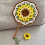 Multi Color Handmade Crochet Palace Fan, Retro Hanfu Accessory Home Decor-【LOOM-017】 - Image 9