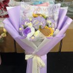 Multi Color Handmade Crochet Bouquet, Knitted Rose Mixed Flower Arrangement-【LOOM-015】 - Image 10