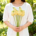 Handmade Crochet Tulip Flower Stems, Knitted Artificial Tulips for Home Decor-【LOOM-014】 - Image 2