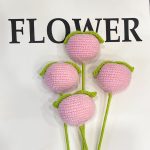 Handmade Crochet Tulip Flower Stems, Knitted Artificial Tulips for Home Decor-【LOOM-014】 - Image 7