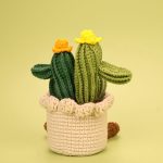 Handmade Crochet Cartoon Cactus Potted Plant, Yarn Succulent Decor-【LOOM-013】 - Image 5