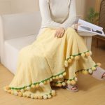 Hand Knitted Rose Bouquet Blanket, 2In1 Foldable Flower Throw Blanket Gift【LOOM-012】 - Image 7