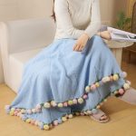 Hand Knitted Rose Bouquet Blanket, 2In1 Foldable Flower Throw Blanket Gift【LOOM-012】 - Image 11