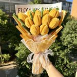 Handmade Pipe Cleaner Tulip Bouquet, Finished Artificial Flower Gift【LOOM-011】 - Image 5