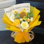 Hand Crocheted Sunflower Rose Mixed Bouquet-【LOOM-010】 - Image 5