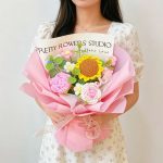 Hand Crocheted Sunflower Rose Mixed Bouquet-【LOOM-010】 - Image 7