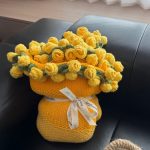 Hand-Crocheted Blanket Bouquet | Cozy Floral Blanket Gift-【LOOM-007】