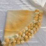 Gradient Ombre Crochet Blanket with Rose Edge | Blanket Bouquet Gift-【LOOM-003】 - Image 3