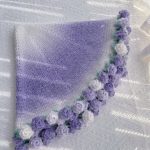Gradient Ombre Crochet Blanket with Rose Edge | Blanket Bouquet Gift-【LOOM-003】 - Image 5