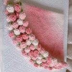 Gradient Ombre Crochet Blanket with Rose Edge | Blanket Bouquet Gift-【LOOM-003】 - Image 7