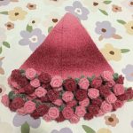 Red Rose Crochet Blanket Bouquet | Heart-Shaped Ombre Throw Gift-【LOOM-002】