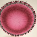 Red Rose Crochet Blanket Bouquet | Heart-Shaped Ombre Throw Gift-【LOOM-002】 - Image 9