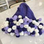 Handmade Crochet Rose Bouquet Blanket — 2-in-1 Gradient Throw & Forever Rose Bouquet Gift-【LOOM-001】 - Image 2