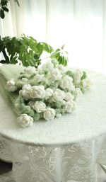 Handmade Crochet Rose Bouquet Blanket — 2-in-1 Gradient Throw & Forever Rose Bouquet Gift-【LOOM-001】 - Image 7