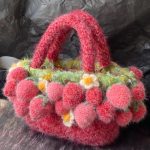 Crochet Strawberry Handbag | Fuzzy Fruit Tote Bag-【LOOM-004】 - Image 2