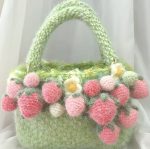 Crochet Strawberry Handbag | Fuzzy Fruit Tote Bag-【LOOM-004】