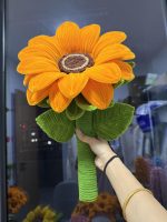 Pipe Cleaner Flower Bouquet | Sunflower Rose Clover Chenille Stem Gift-【LOOM-026】 - Image 3