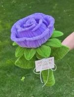 Pipe Cleaner Flower Bouquet | Sunflower Rose Clover Chenille Stem Gift-【LOOM-026】 - Image 8