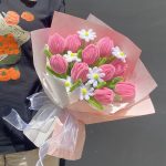 Crochet Tulip Bouquet | Handmade Kawaii Flower Gift for Her -【LOOM-031】