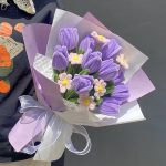 Crochet Tulip Bouquet | Handmade Kawaii Flower Gift for Her -【LOOM-031】 - Image 4