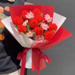 Crochet Tulip Bouquet | Handmade Kawaii Flower Gift for Her -【LOOM-031】 - Image 7