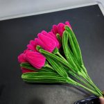 Crochet Tulip Bouquet | Handmade Kawaii Flower Gift for Her -【LOOM-031】 - Image 11