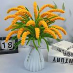 Crochet Spike Flower Bouquet Stem | Handmade Kawaii Lavender Wheat Home Decor Gift -【LOOM-050】