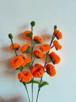 Crochet Persimmon Branch | Handmade Kawaii Lucky Home Decor Gift -【LOOM-044】 - Image 3