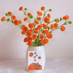 Crochet Persimmon Branch | Handmade Kawaii Lucky Home Decor Gift -【LOOM-044】 - Image 6