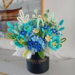 Crochet Flower Bouquet in Metal Bucket | Handmade Kawaii Floral Gift Box -【LOOM-041】 - Image 2