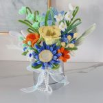 Crochet Flower Bouquet in Metal Bucket | Handmade Kawaii Floral Gift Box -【LOOM-041】 - Image 10