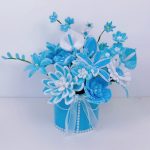 Crochet Flower Bouquet Bucket | Handmade Kawaii Ready-to-Gift Decor -【LOOM-040】