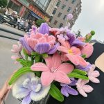 Crochet Flower Bouquet Bucket | Handmade Kawaii Ready-to-Gift Decor -【LOOM-040】 - Image 8