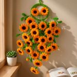 Crochet Floral Wall Hanging | Handmade Kawaii Flower Home Decor -【LOOM-038】