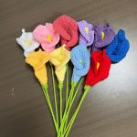 Crochet Calla Lily Bouquet Stem | Handmade Kawaii Elegant Flower Decor Gift -【LOOM-035】