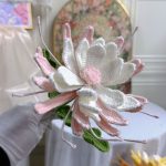 Crochet Lotus Flower Bouquet | Handmade Kawaii Boho Home Decor Gift -【LOOM-033】 - Image 6