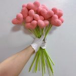 Crochet Heart Bouquet Stem | Handmade Kawaii Love Gift -【LOOM-032】 - Image 7