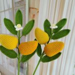 Crochet Mango Bouquet | Handmade Kawaii Fruit Decor Gift -【LOOM-029】